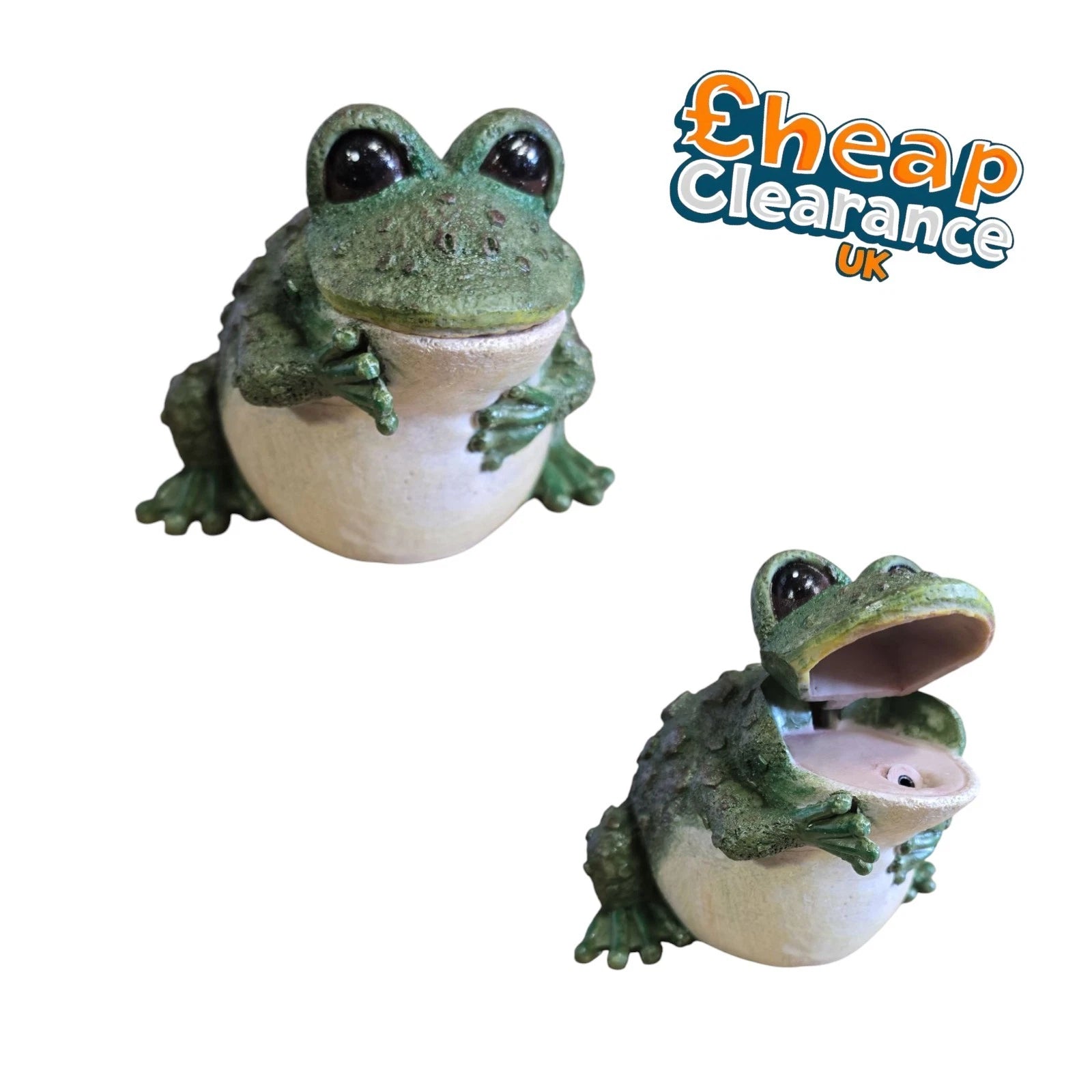 Aquarline Air Operated Realistic Frog Aquarium Fish Tank Decor Ornament