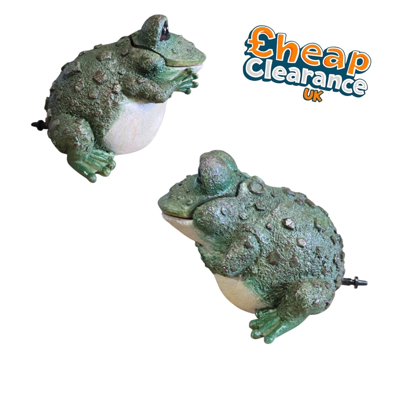 Aquarline Air Operated Realistic Frog Aquarium Fish Tank Decor Ornament