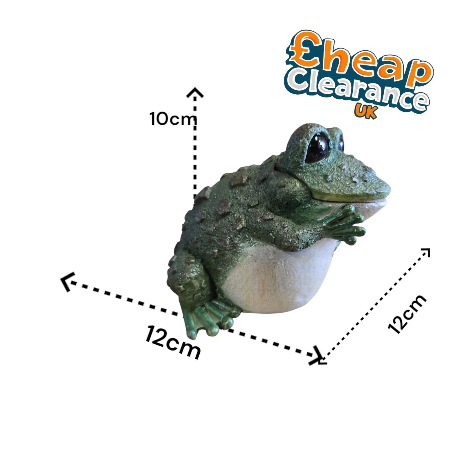 Aquarline Air Operated Realistic Frog Aquarium Fish Tank Decor Ornament