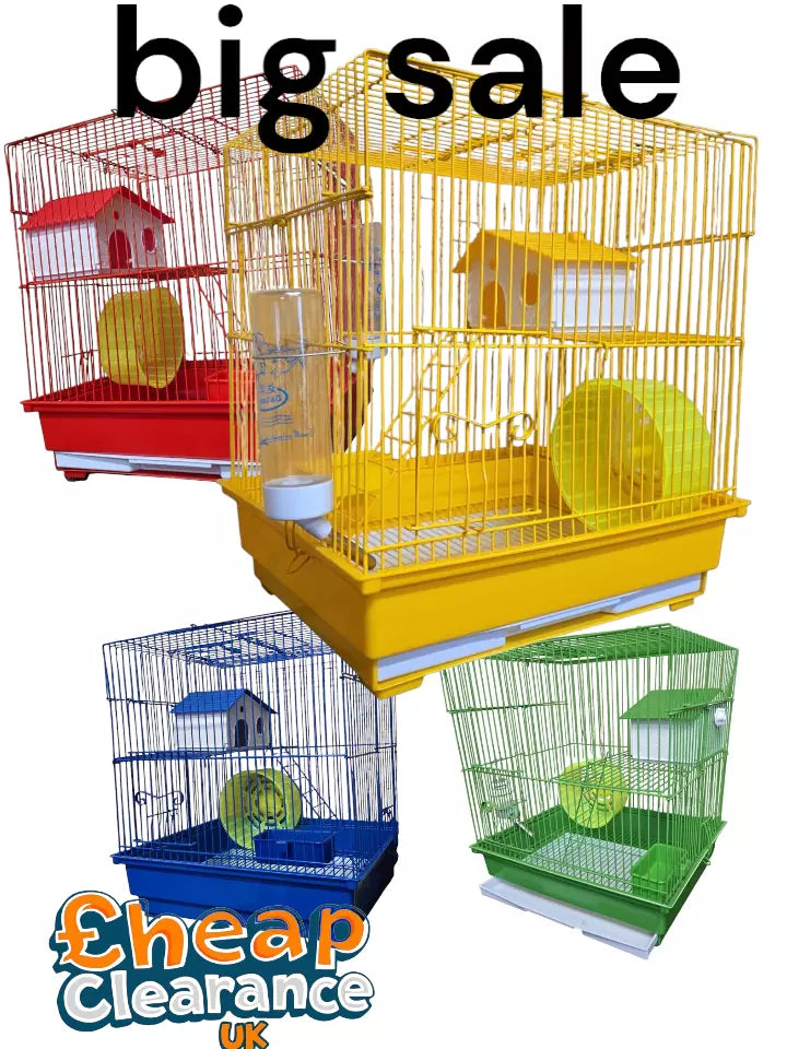 Medium Hamster Cage with full setup BIG SALE ! 5 colours