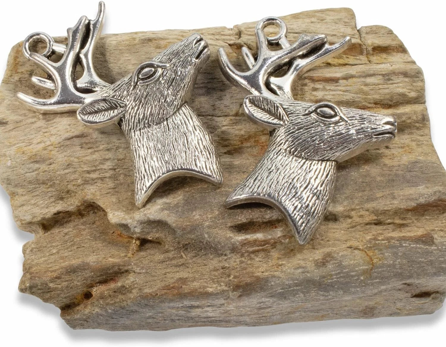 1PCS H-5cm Accessories Deer Head Alloy Pendant Charm Jewelry Making Pendants