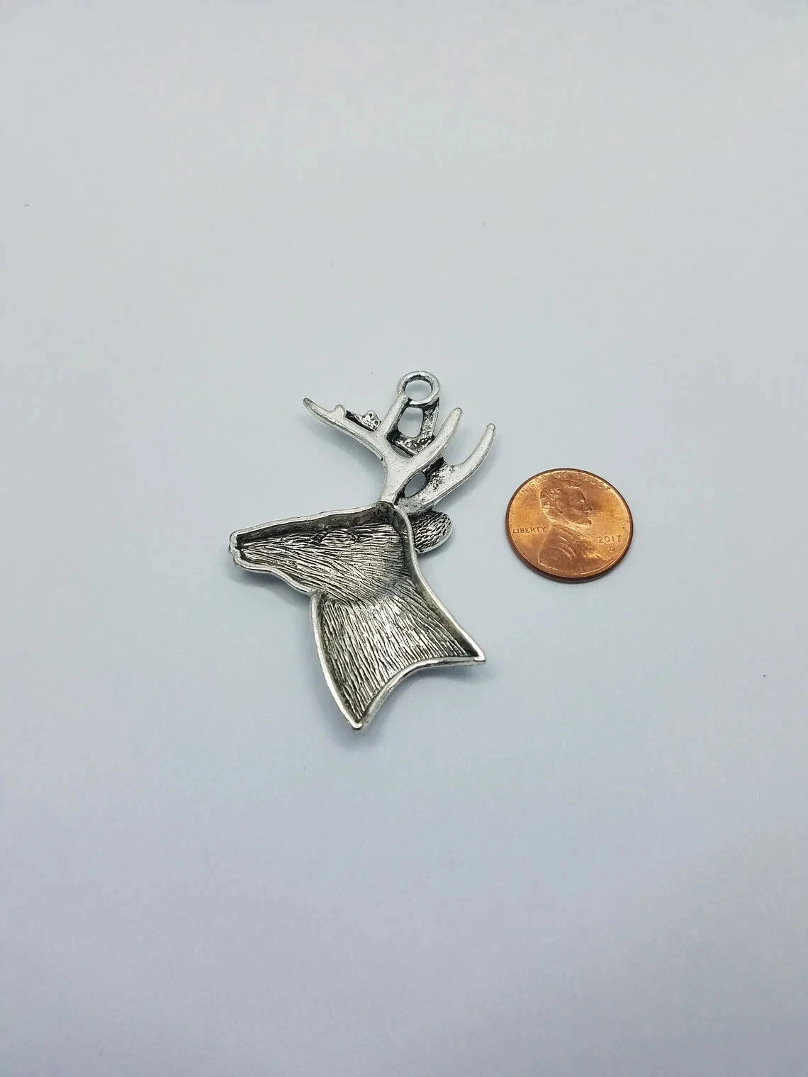 1PCS H-5cm Accessories Deer Head Alloy Pendant Charm Jewelry Making Pendants
