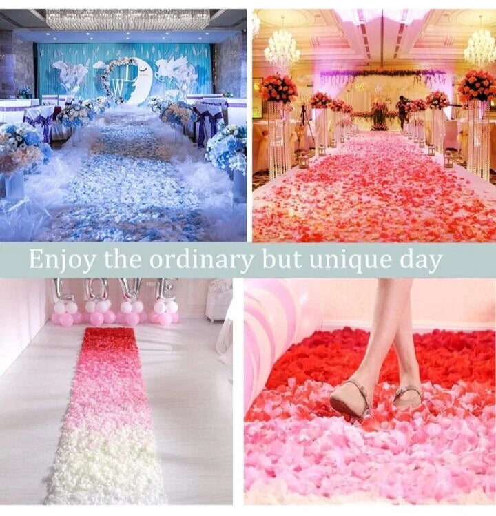 2000pcs Silk Rose Flower Petals Engagement Wedding Decoration Confetti BIG SALE