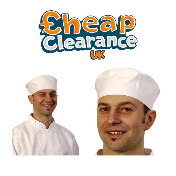 Chef's Hat, Beanie/Skull Cap, Headwear, White Elastic , Hygiene SALE