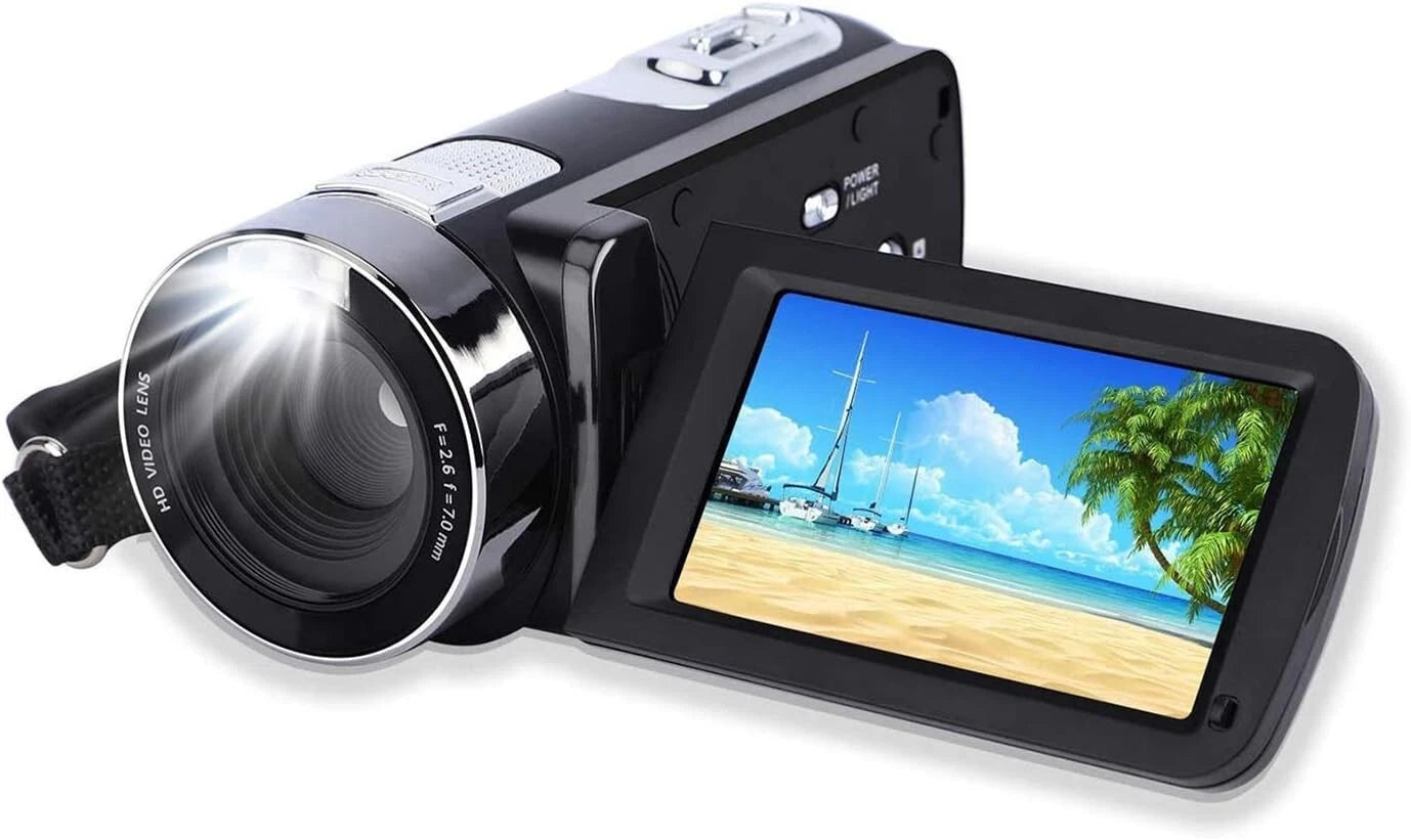 Digital Camera 16X Zoom Camcorder with Cover 1080P HD Recorder 24MP For Video
