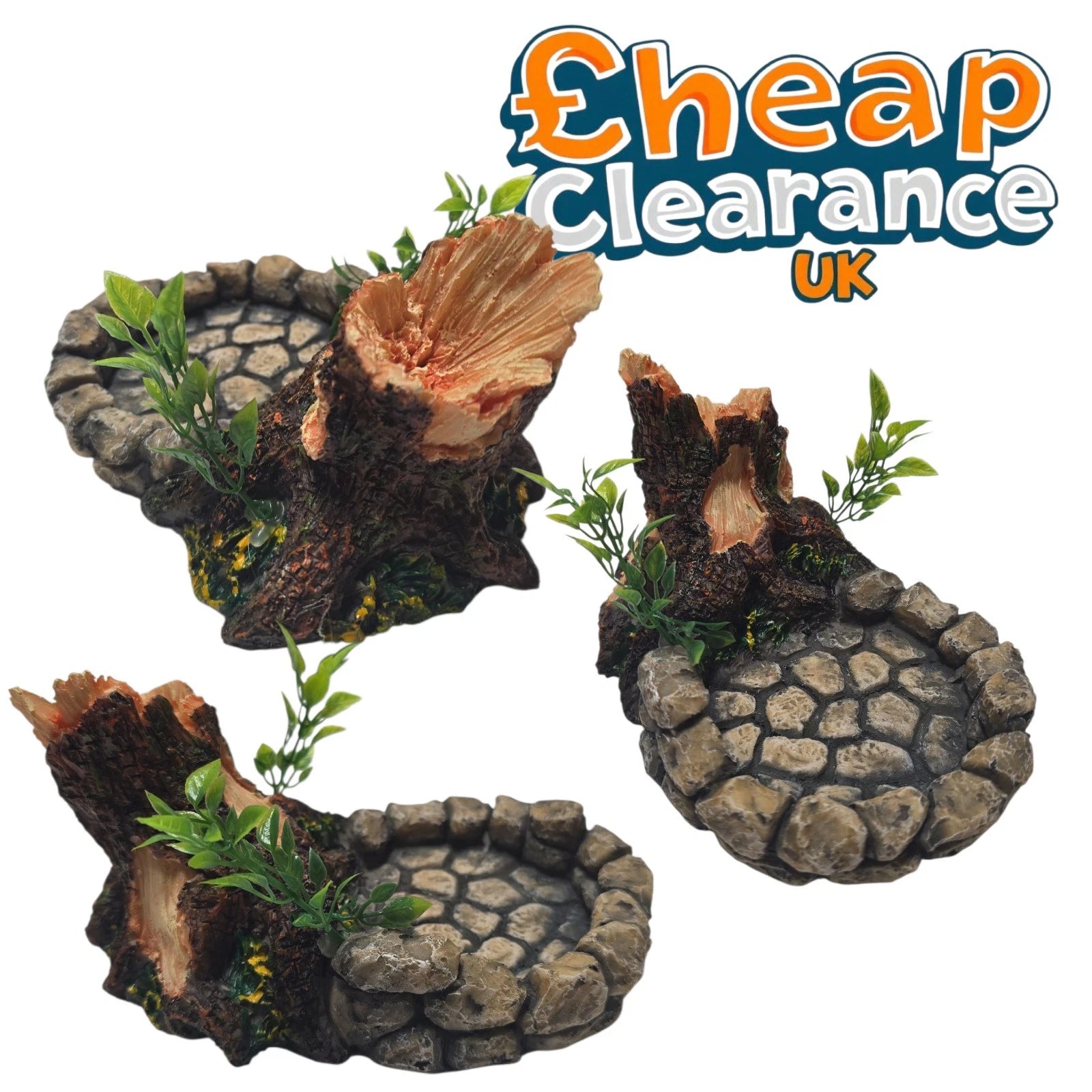 Realistic Water Dish Vivarium Snake Lizard Food Bowl Terrarium Reptile