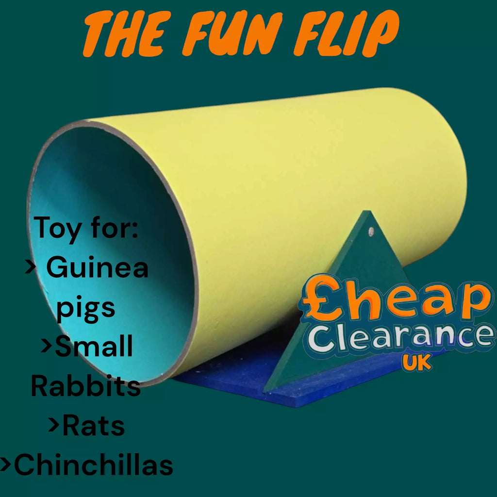 Fun Flip Gerbil Rabbit Guinea Pig Rat Toy Tube See Saw Wooden Quality Toy