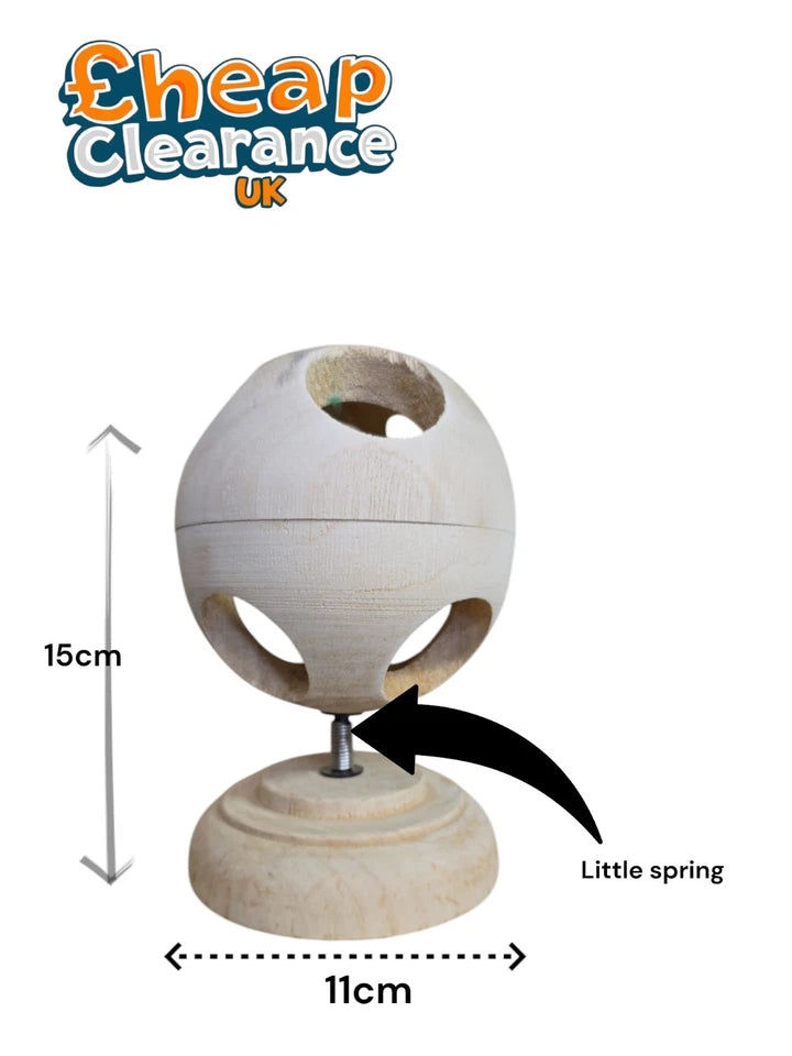 hamster exercise ball toy Small Animal Wooden Natural Gerbil Mouse SALE