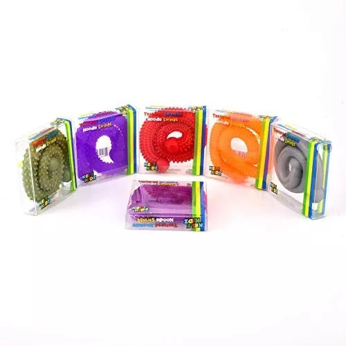 6x KELZ KIDZ Noodle Squishy Pull & Stretch Stress strings Sensory Toy Anxiety