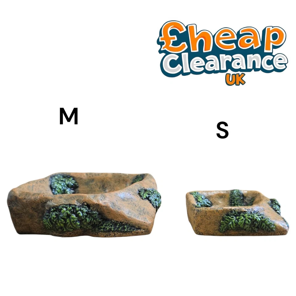 Reptile Water Dish S M Lizard Vivarium Hagen Terrarium Feed Bowl corner BIGSALE