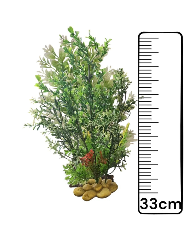 Green Aquarium Fish Tank Plant Decoration Ornament 33cm!