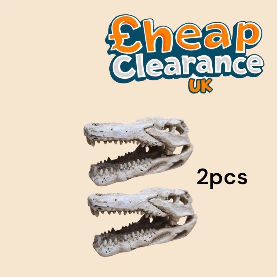 2x small skull 7*3.5*3.5cm Aquarium Fish Tank hide Decoration Ornament SALE