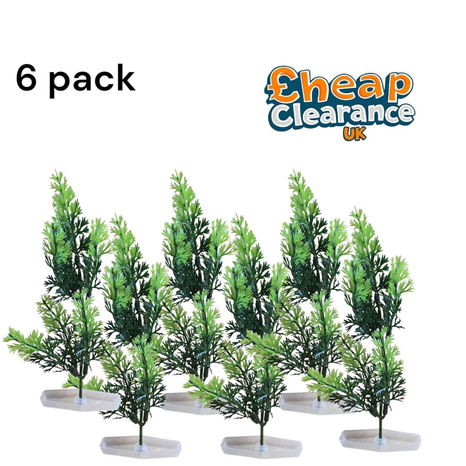 6x Artificial Aquarium Fish Tank Plastic Plant Decoration Ornament Realistic