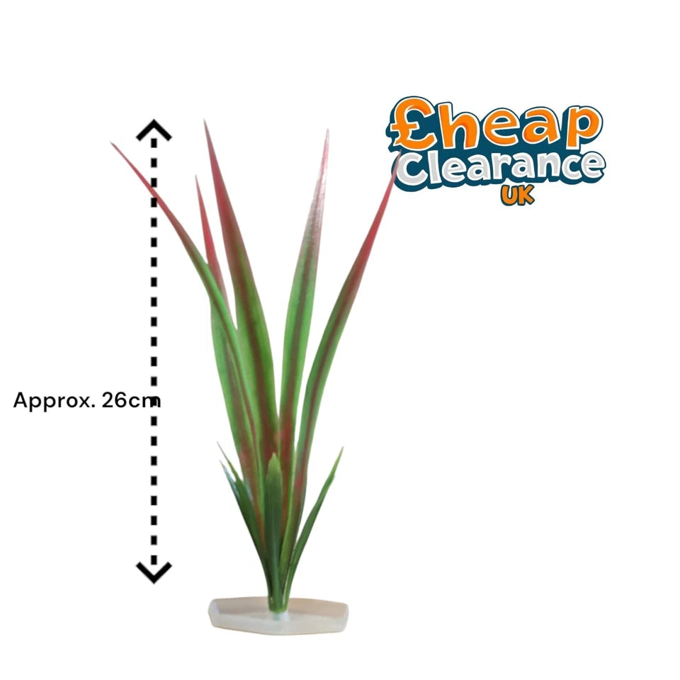 6x Artificial Aquarium Fish Tank Plastic Plant Decoration Ornament Realistic