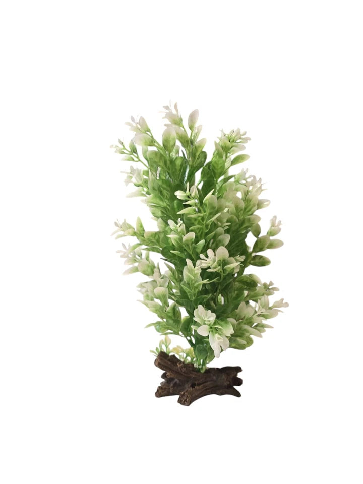 White/Green Aquarium Fish Tank Plant Decoration Ornament 27cm!