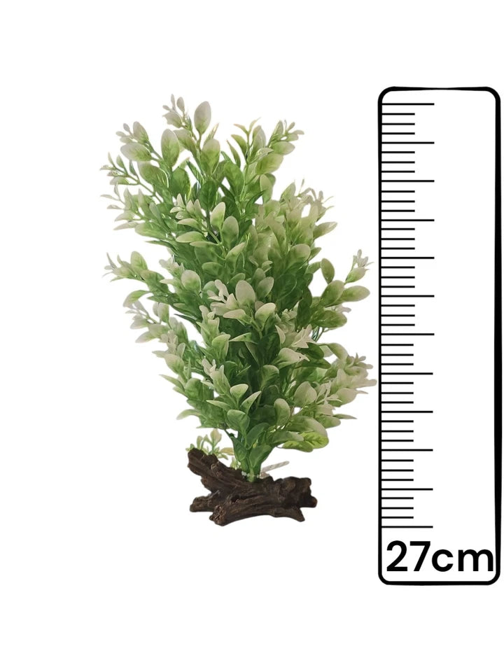 White/Green Aquarium Fish Tank Plant Decoration Ornament 27cm!