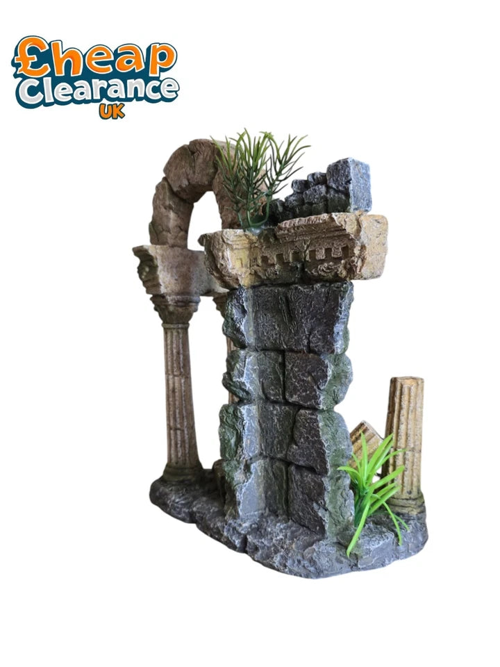 LARGE Ruins Reptile Aquarium Fish Tank hide Decoration Ornament