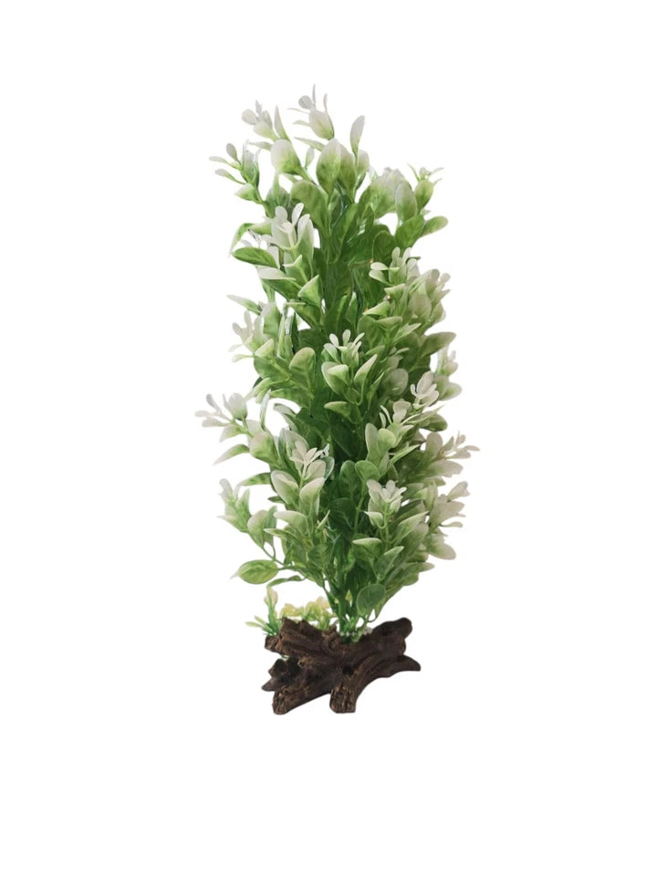 White/Green Aquarium Fish Tank Plant Decoration Ornament 27cm!