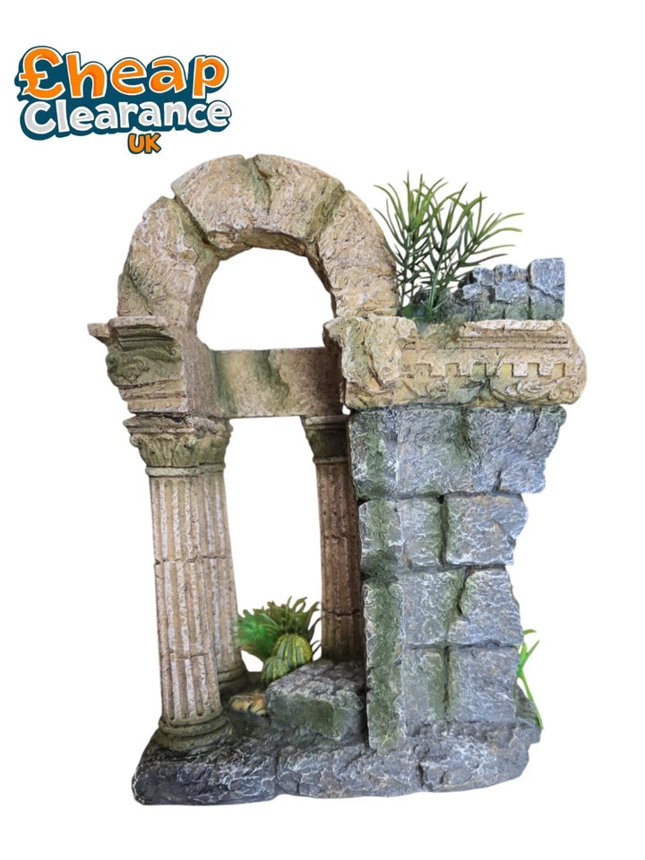 LARGE Ruins Reptile Aquarium Fish Tank hide Decoration Ornament
