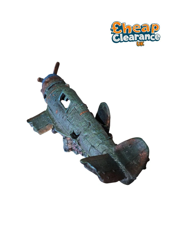 BIG Plane Wreck Hide Fish tank ornament aquarium Only Few Available! 40cm!