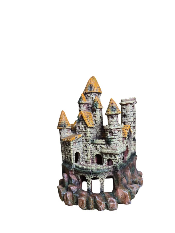 Castle Aquarium Fish Tank hide Decoration Ornament 22*17cm SALE!