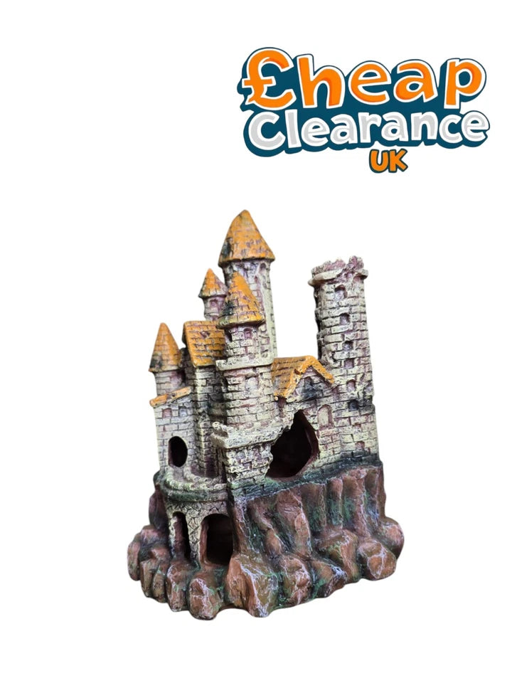 Castle Aquarium Fish Tank hide Decoration Ornament 22*17cm SALE!