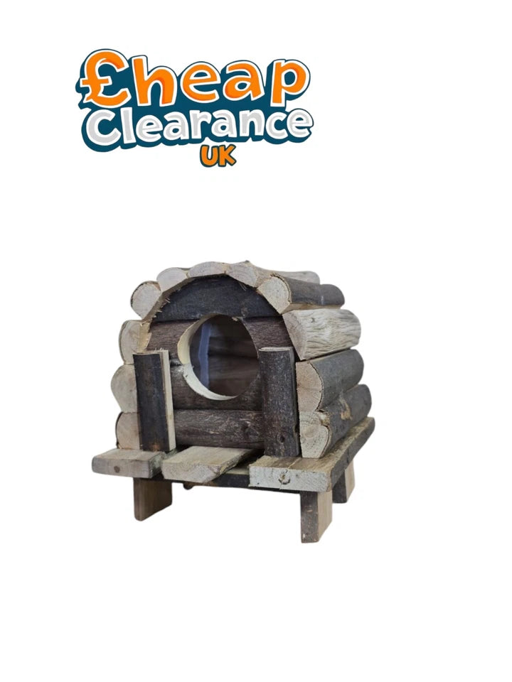 House Cute Hamster Small Animal Wooden Natural House Gerbil Mouse SALE