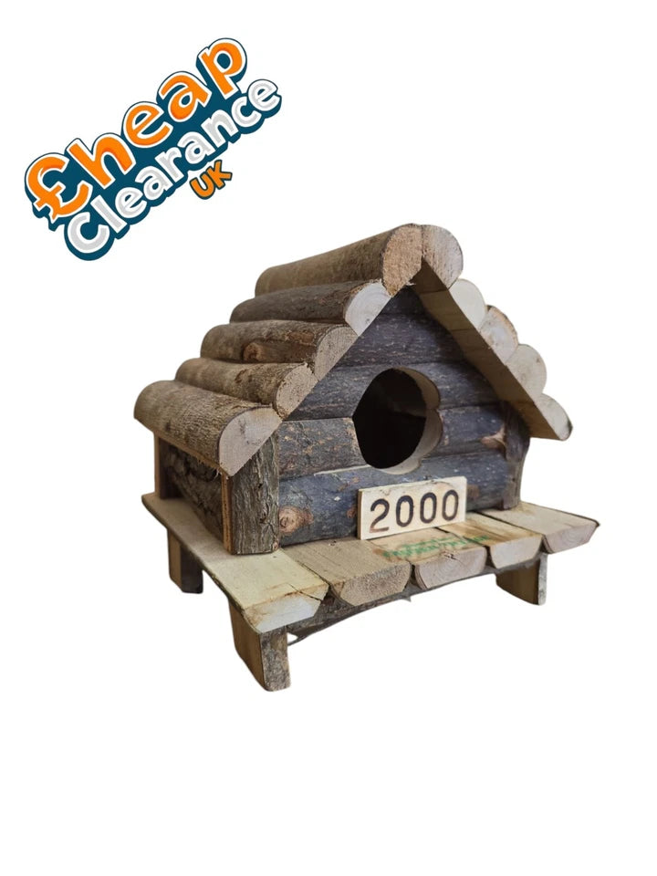 House 2000 Hamster Small Animal Wooden Natural House Gerbil Mouse SALE