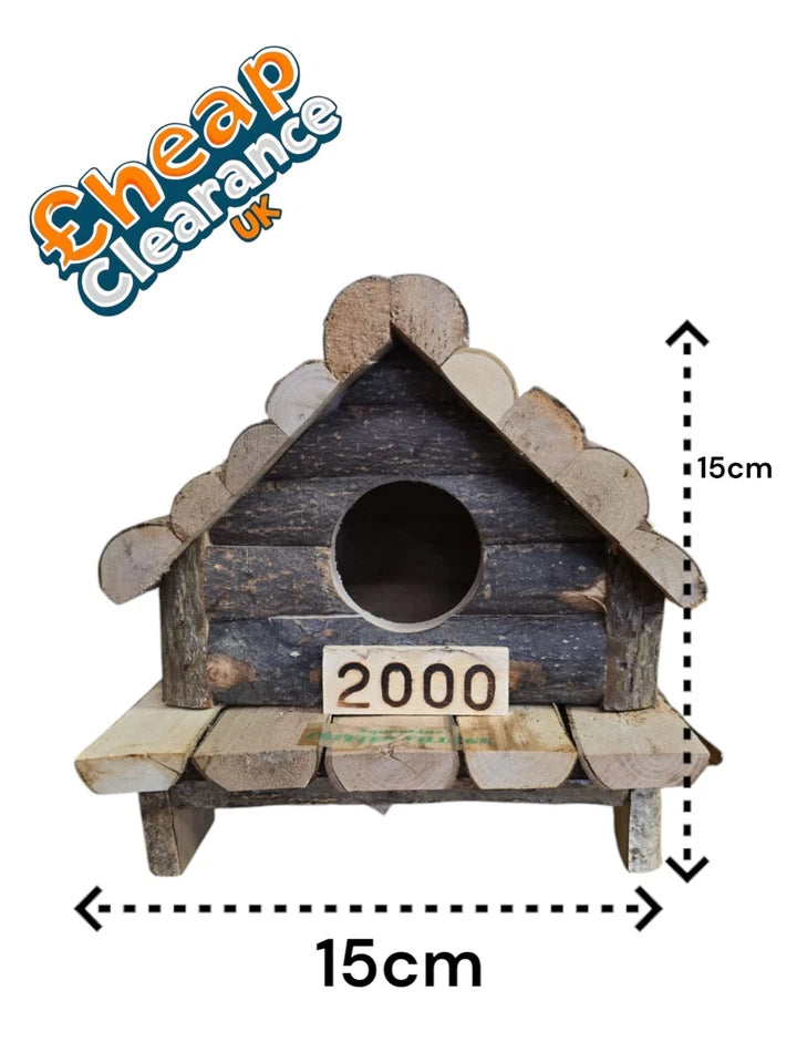 House 2000 Hamster Small Animal Wooden Natural House Gerbil Mouse SALE